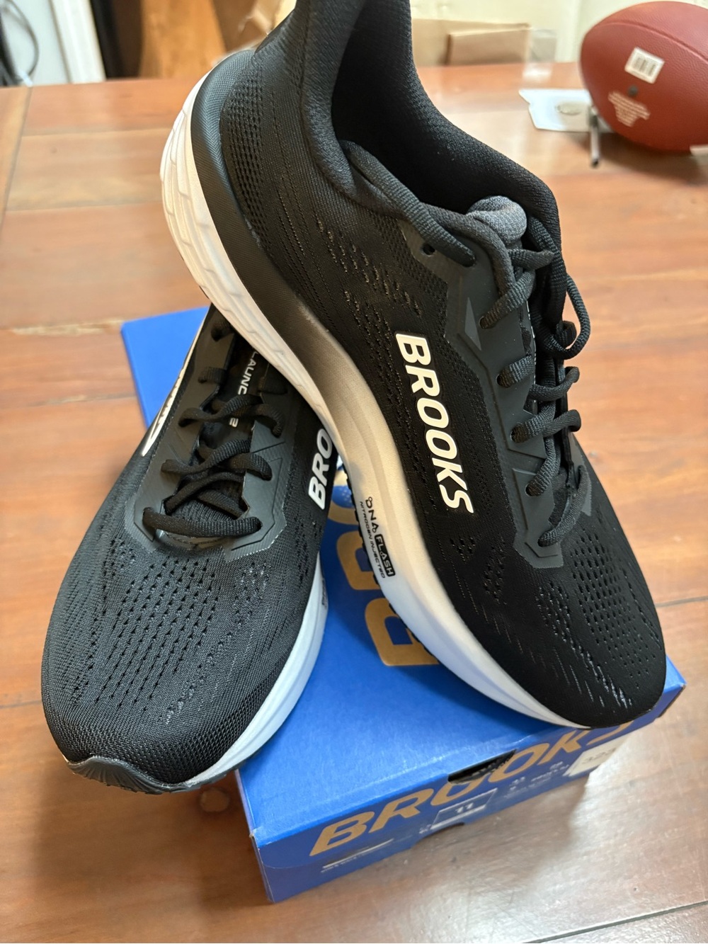 Brooks Black and White Launch 12 Women's Running Shoes